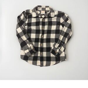 Jumping Beans Black and White Checkered Kids Shirt Size 6